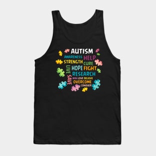 Autism Awareness Captain Autism T-Shirt Autism Awareness Gift Tank Top